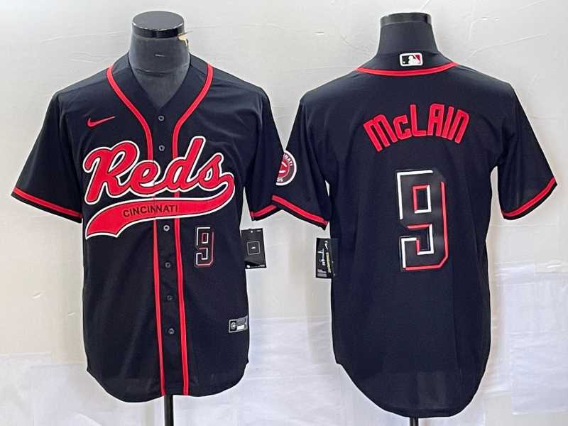 Men's Cincinnati Reds #9 Matt McLain Number Black 2023 City Connect Cool Base Stitched Jerseys,We sell and wholesale Men's Cincinnati Reds #9 Matt McLain Number Black 2023 City Connect Cool Base Stitched Jerseys on line form chian!